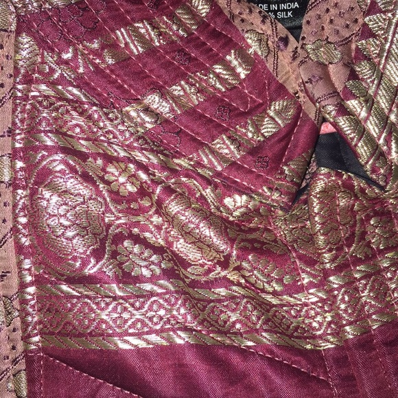 100% Silk Sari Vest by Layla~Hand Made On Earth - Picture 5 of 14